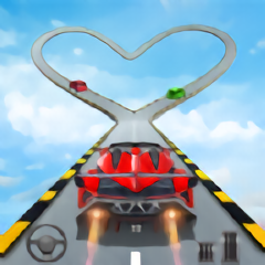 大型坡道怪物大脚车游戏(car stunts)